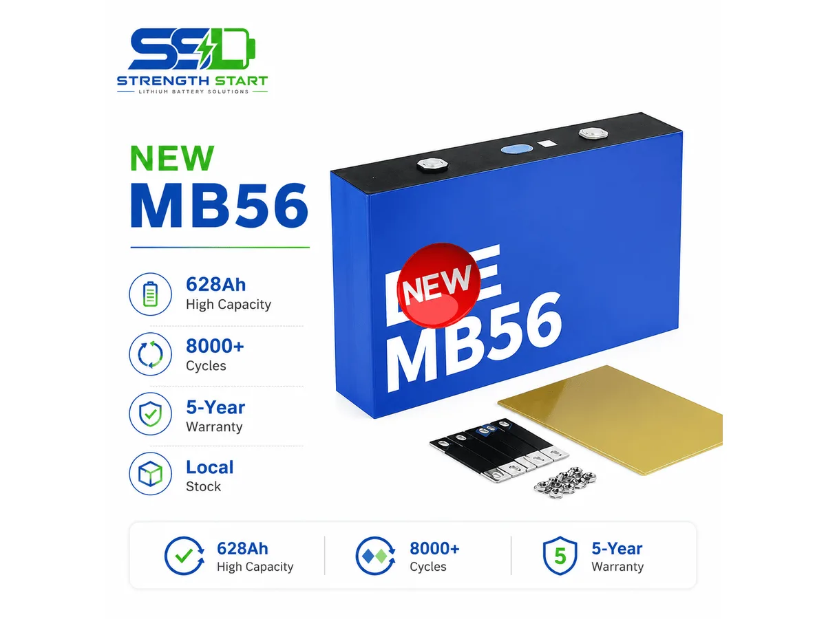 628 Ah Grid-Scale LiFePO4 Cells (MB56) for ESS — product photo
