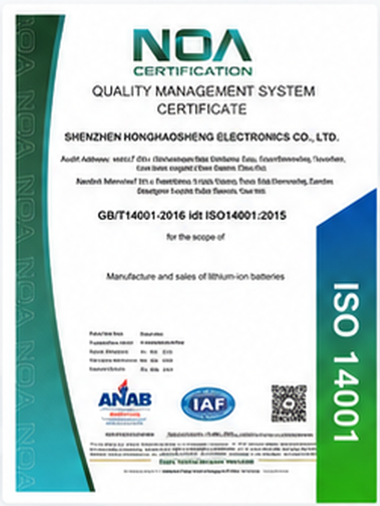 ISO 14001 Certificate