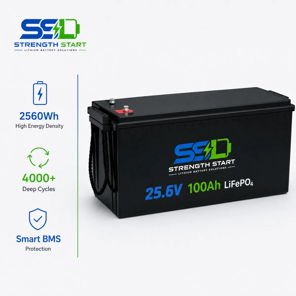 24 V LiFePO4 battery pack product visual