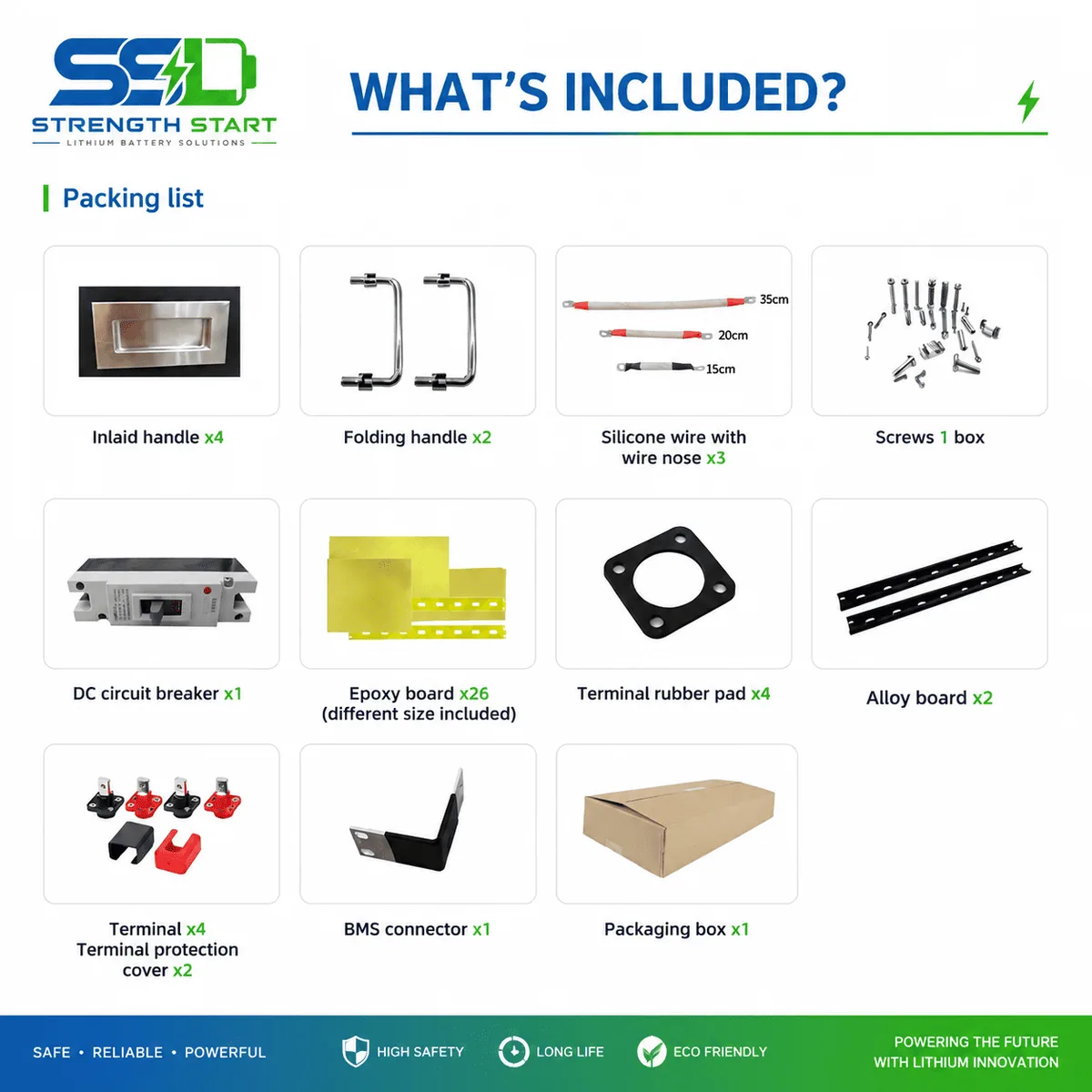 SSLBATT professional LiFePO4 battery system illustration